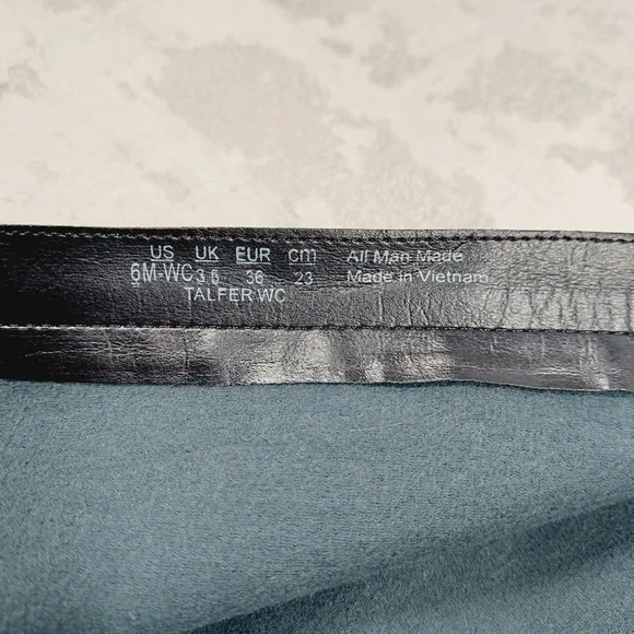 NEW Franco Sarto Talfer Knee High Faux Leather Black Croc Boots T541 - Picture 11 of 12